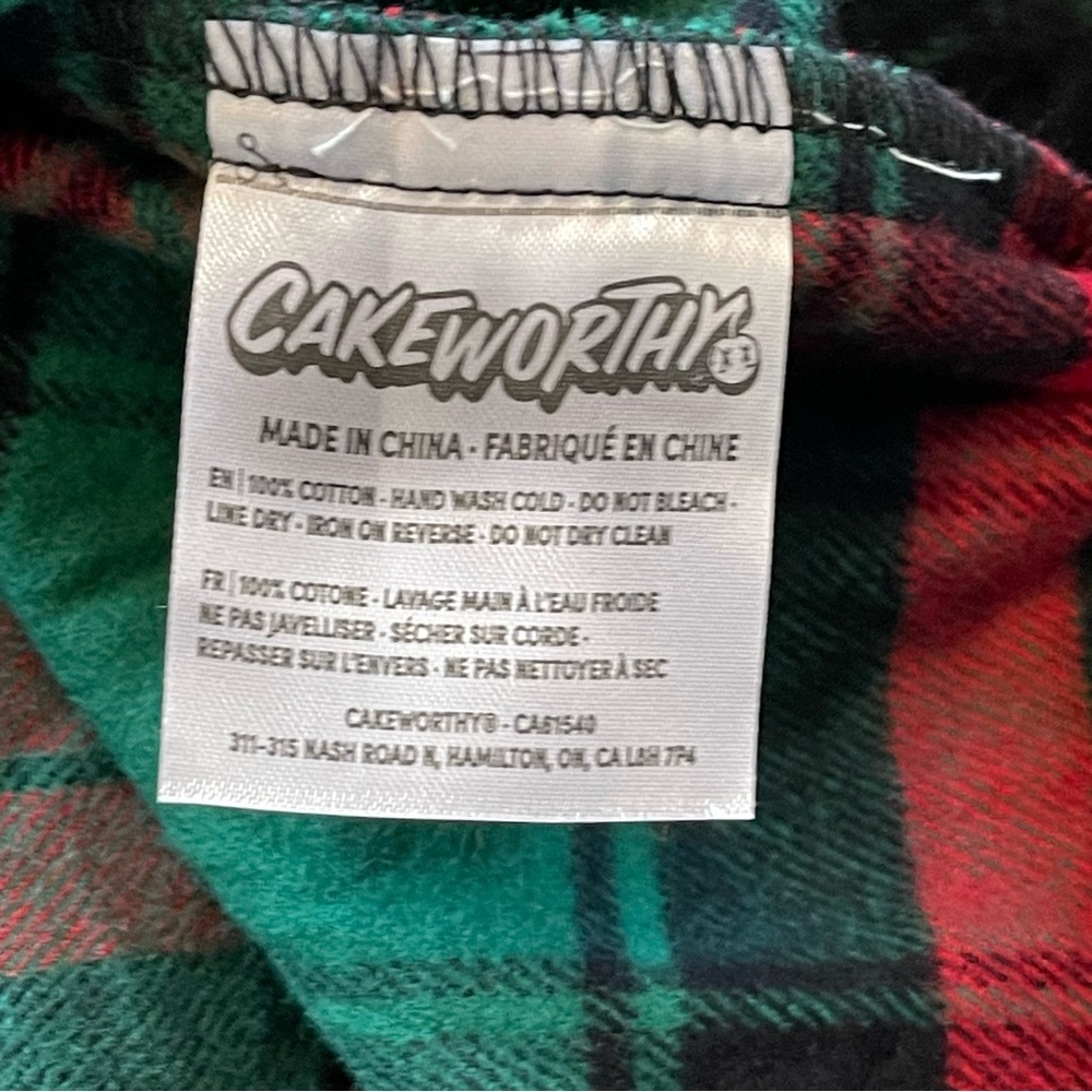 Cakeworthy | Disney Santa Mickey Mouse Flannel Shirt | Size: 3XL - Picture 8 of 8